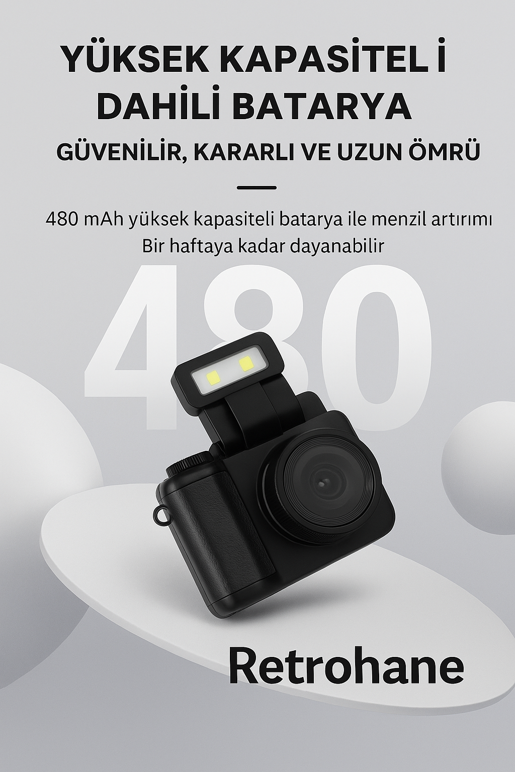Retrohane Y4000 Mini Anahtarlık Kamera